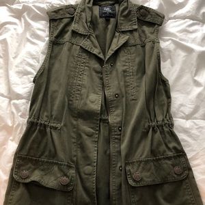 Olive Green Military Vest
